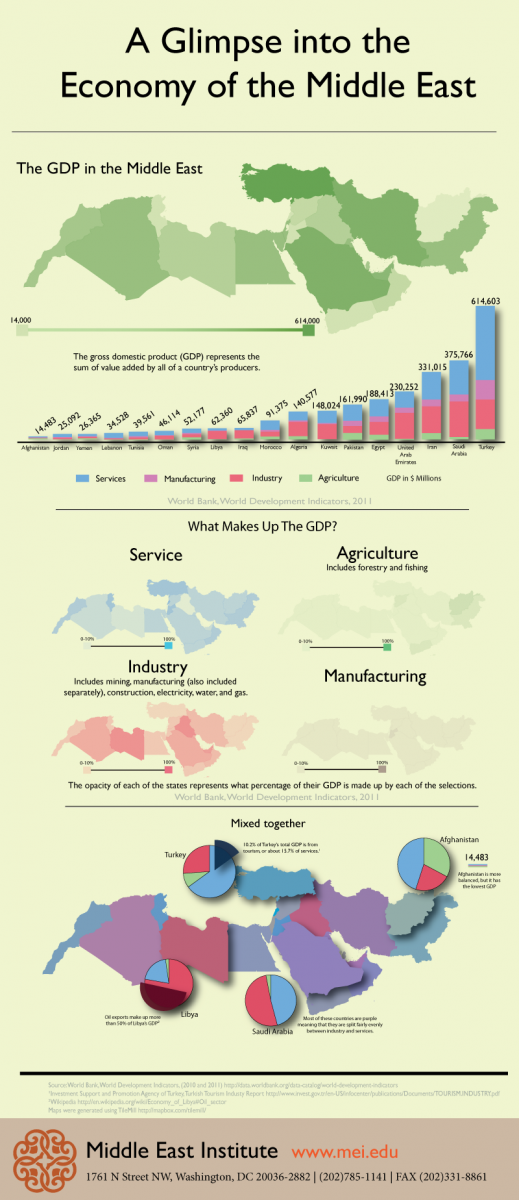 Infographic: A Glimpse into the Economy of the Middle East